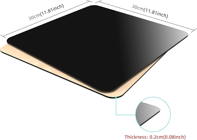 Photography Background Display Board, PULUZ 30cm/12 inch White & Black Acrylic