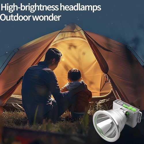 LED Headlamp Separate Design Outdoor Headlamp Waterproof Rechargeable Long Range Headlamp Suitable for Camping Hiking Hunting