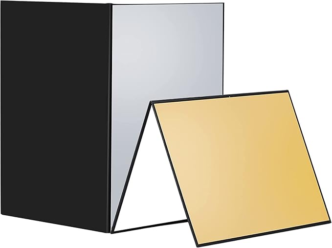 2PCS 4 in 1 12"x8" Photography Light Reflector Cardboard, A4 Paper Folding