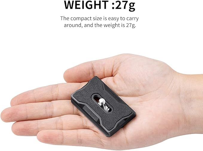 K&F CONCEPT Set of 2 Quick Release Plate Adapter 1/4 Inch Aluminium Tripod Mount