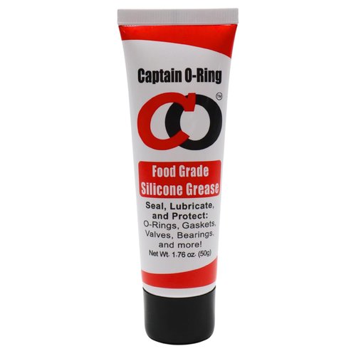 Captain O-Ring Silicone Lubricant Grease - NSF Food Grade for O-Rings, Seals & Gaskets | 1.76oz (50g)