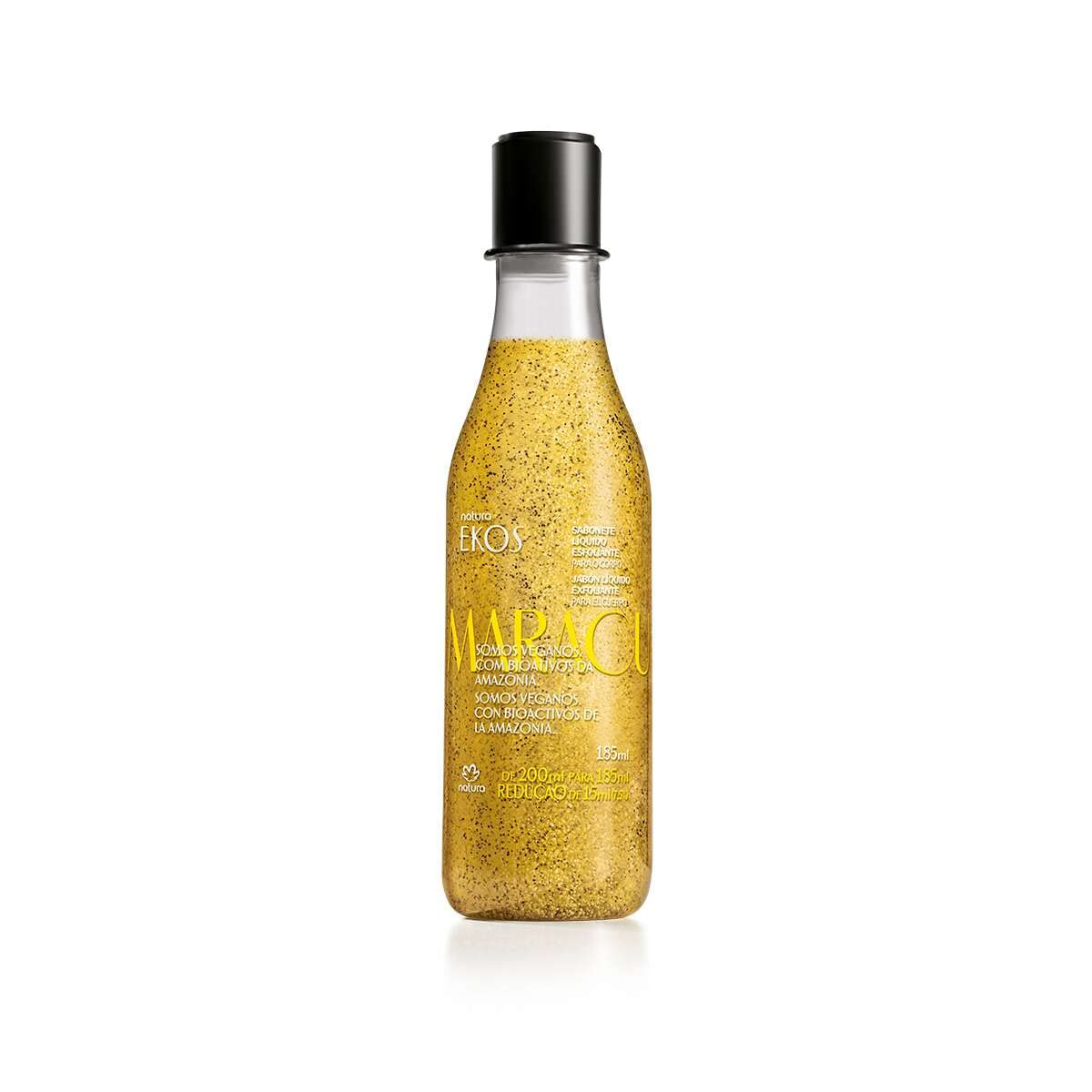 Natura - Linha Ekos (Maracuja) - Sabonete Liquido Corporal Esfoliante 185 Ml - (Ekos (Passion Fruit) Collection - Exfoliant Liqu