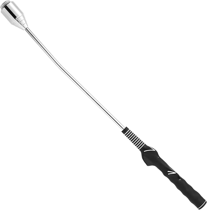Mile High Life Golf Tempo Trainer | Golf Grip Trainer | Golf Swing Training Aid | Two Weight Configuration Options | for Right-Handed Golfer