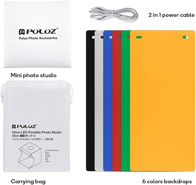 Mini Photo Studio Super Bright Photography Light Box Lightbox Portable Shooting