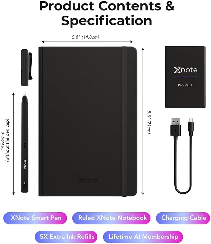 XNote Smart Pen & Notebook Starter Set – AI-Powered Digital Note Taking