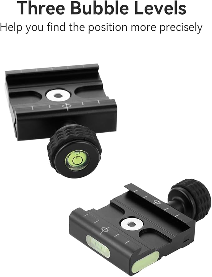 UTEBIT 50mm Arca Swiss Quick Release Plate, Aluminum QR Clamp Adapter Set