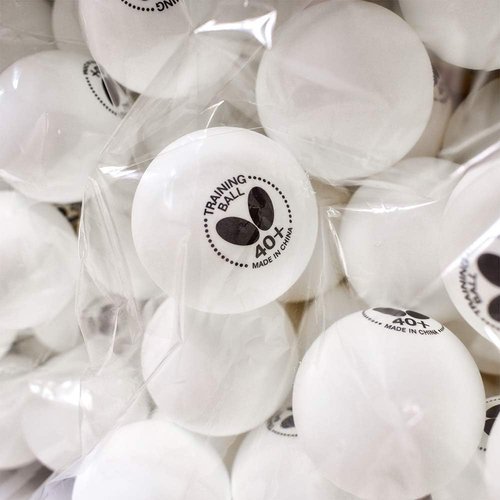 Butterfly Training Balls - 40+ Quality, Box of 6 or 120 White | Ideal for Multiball Practice