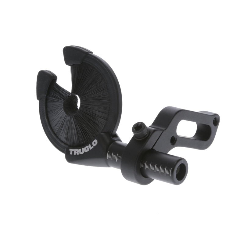 TRUGLO EZ-Rest Capture-Style Contained-Brush Left-Hand Convertible Ultra-Lighweight Quiet Tough All-Weather Black Archery Arrow Rest