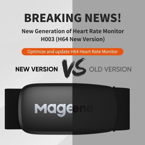 Magene H64 Heart Rate Monitor - Accurate Chest Strap Sensor with ANT+/Bluetooth Compatibility | iOS/Android