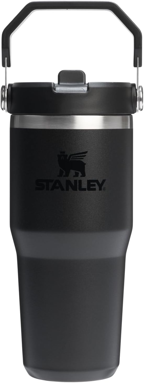 STANLEY IceFlow 2.0 Tumbler - 14 oz Insulated Stainless Steel Water Bottle | Leakproof, BPA-Free | Black