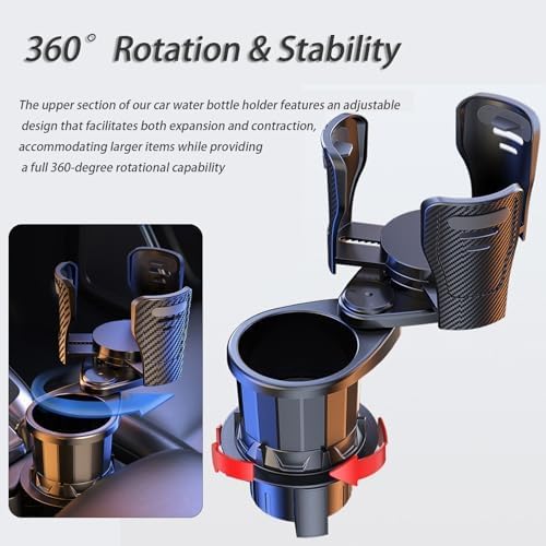 2 in 1 Car Cup Holder Expander for Tesla Model Y/X