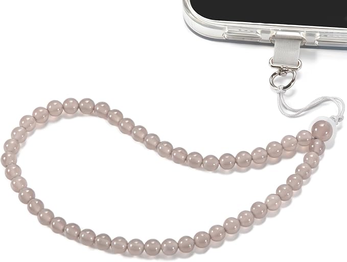 Agate Beaded Phone Wrist Strap for Women Men Stone Beads Charm Handmade