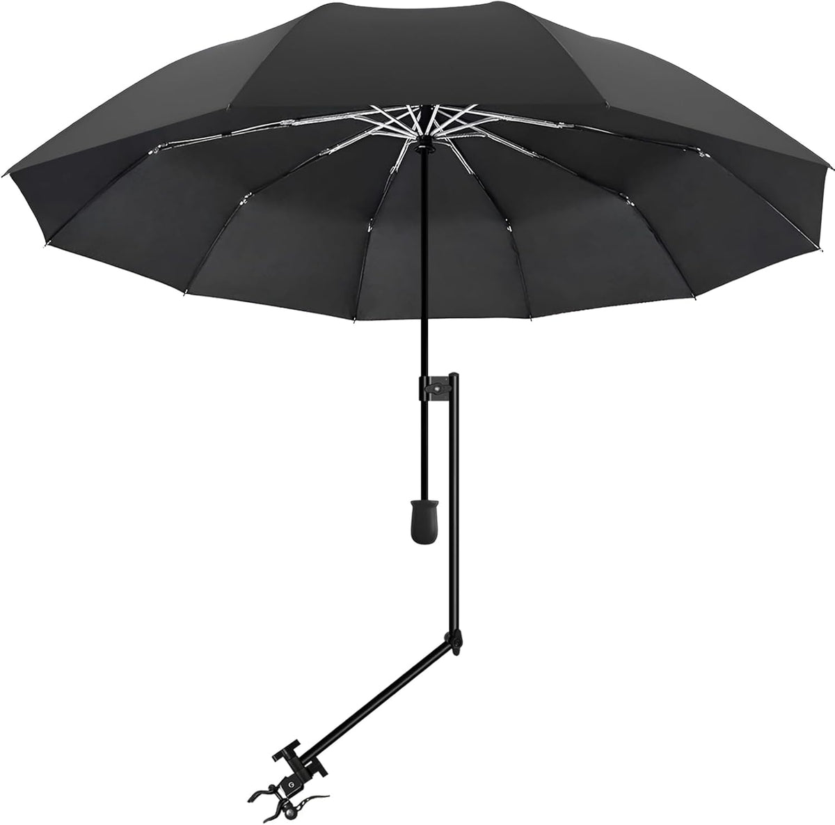 XLINGZA Beach Umbrella - UPF 50+ Protection with Adjustable Universal Clamp for Ultimate Shade