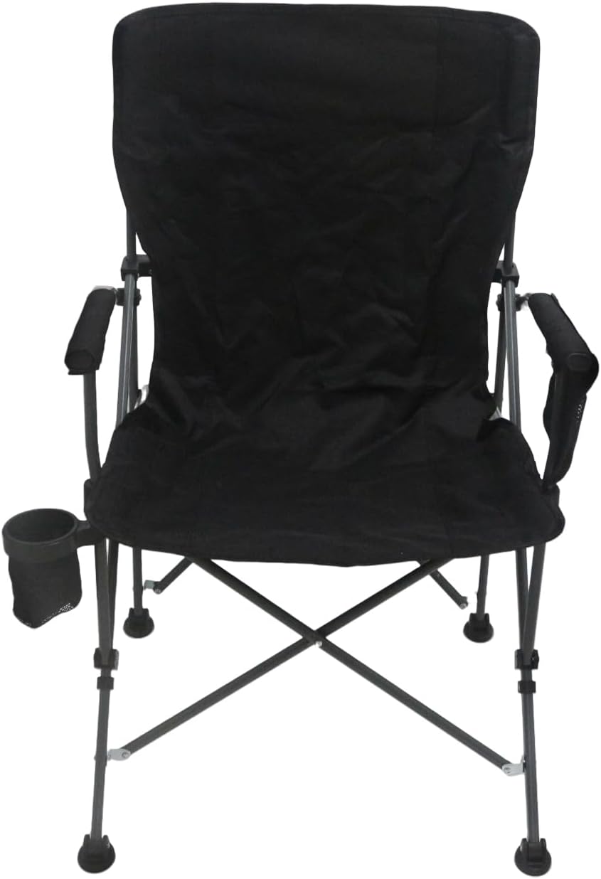 Skiennix Portable Camping Chair - Lightweight & Heavy-Duty Support Up to 500 LBS | Oversized with Side Pockets & Cup Holder