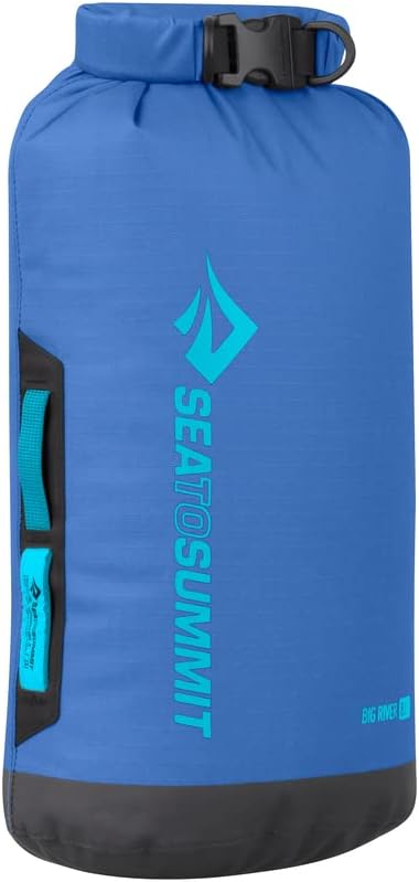 Sea to Summit Big River Dry Bag - Heavy-Duty Waterproof Storage, 8 Liter, Surf Blue