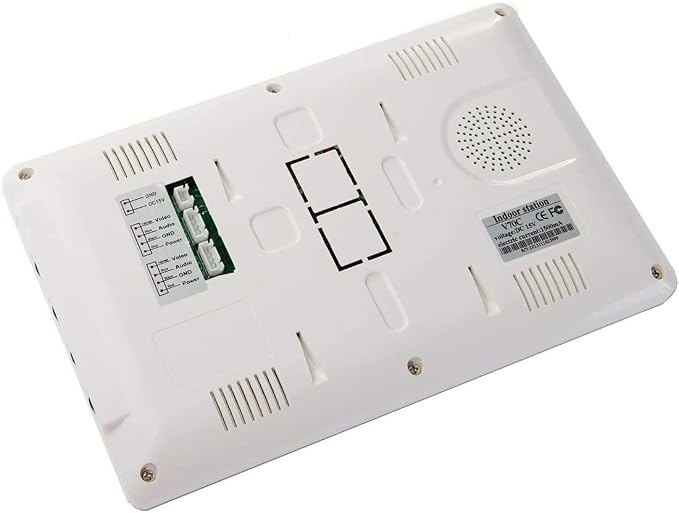 2 Units Apartment Video Intercom System, 7 Inch Monitor Wired Video Doorbell