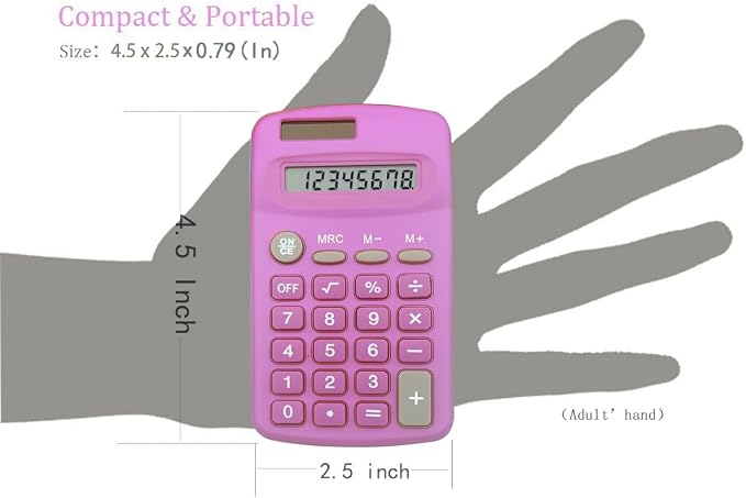 Basic Calculator Dual Power 8 Digit Desktop Calculator