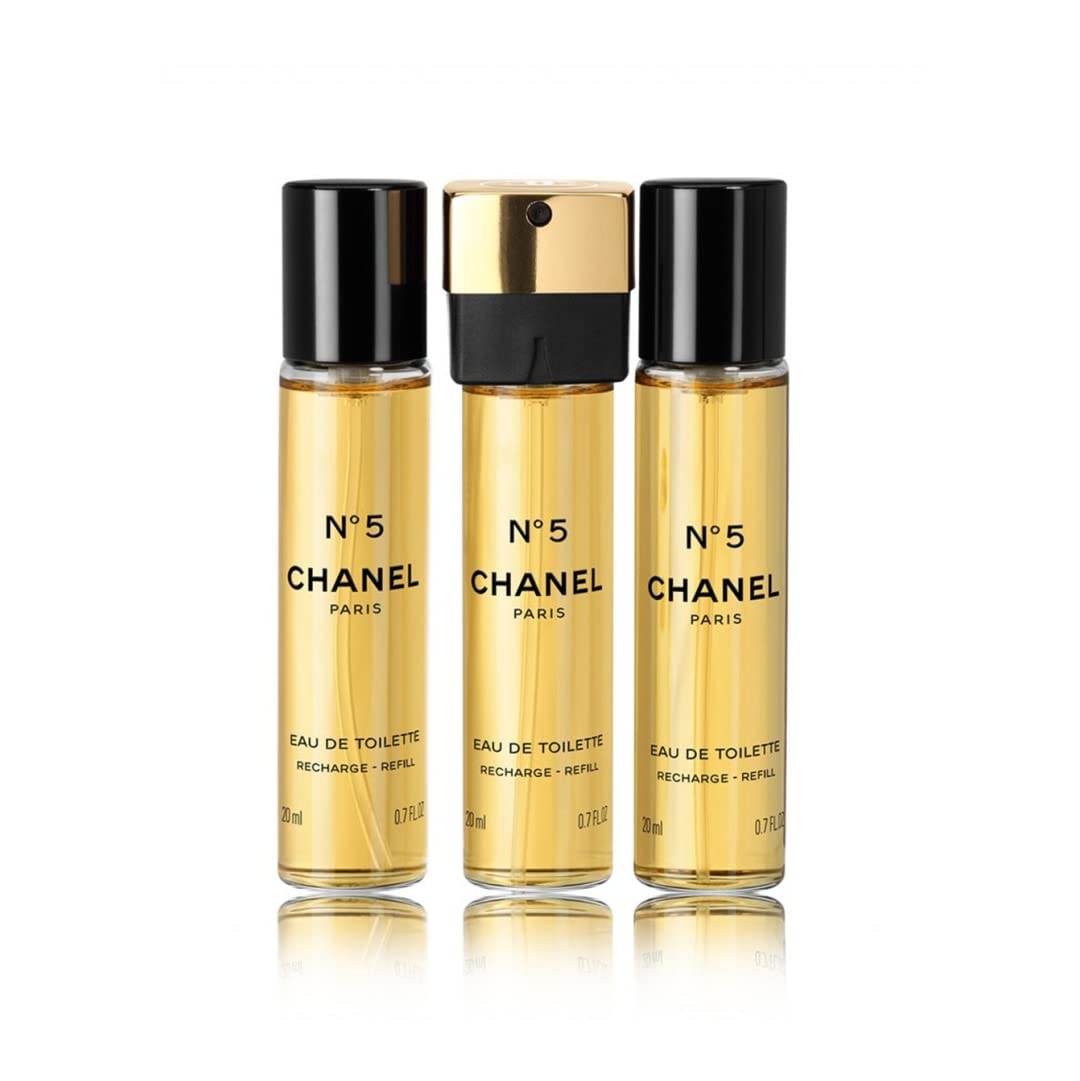 Chanel - No.5 Eau De Toilette Purse Spray Refills 3X20Ml/0.7Oz