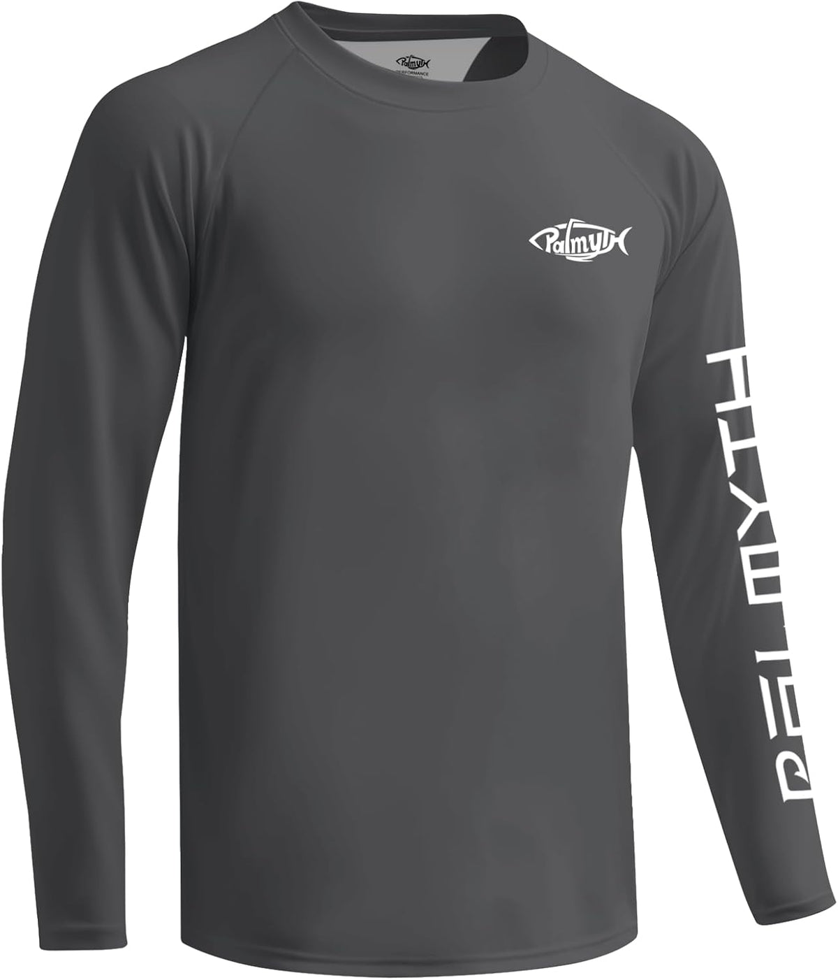 Palmyth Men's Fishing Shirts - UV Protection Long Sleeve T-Shirts with UPF 50+ Rash Guard