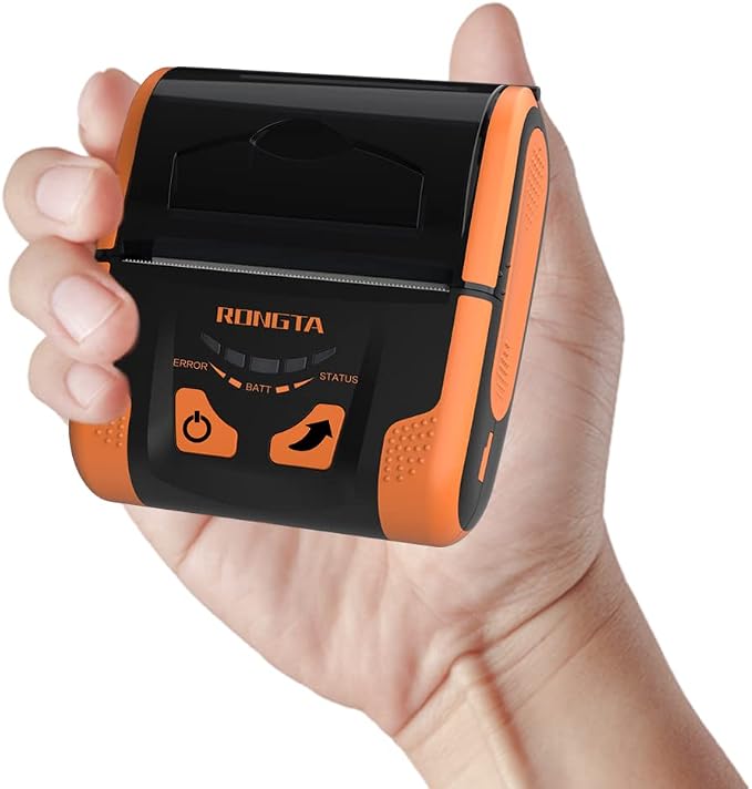 Rongta Portable 80mm POS Printer, Mobile Thermal Receipts Printer,