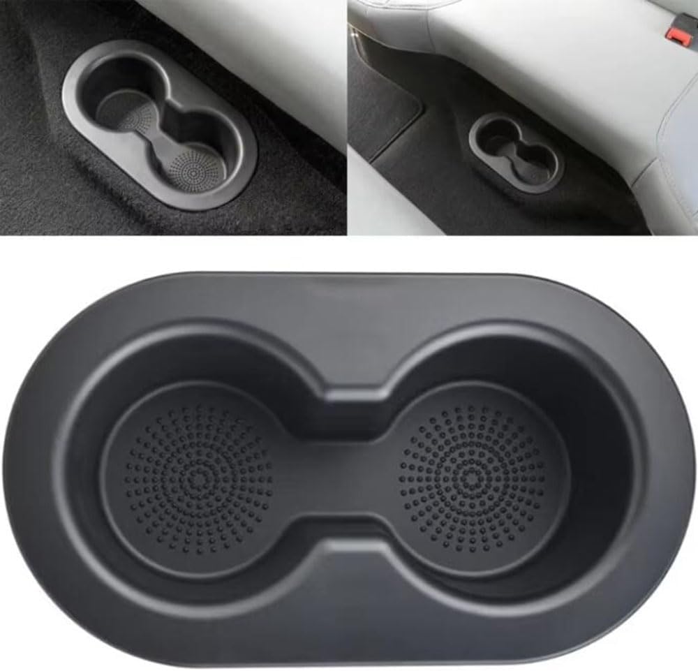 1 Pcs Car Rear Seat Cup Holder Dual Drink Holder for Dodge RAM 1500 2500 3500 5HD65DX9AC