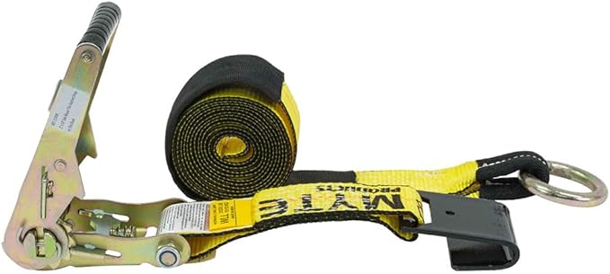 Mytee Products 2" x14' Lasso Ratchet Strap Flat Hook Wheel Net Auto Tow Towing Tie Down
