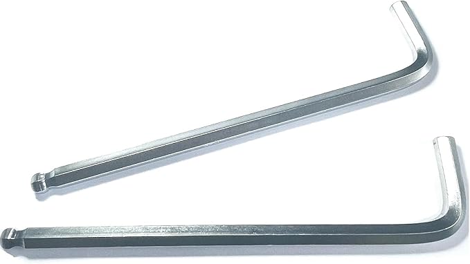 2pcs 3/8 Ball End Allen Wrench sets,3/8" Hex Key Wrench set,allen key Door Key L Shaped hex wrench set with Long Arm.