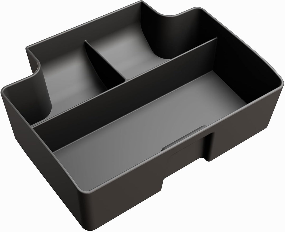 for 2021-2026 Chevrolet Tahoe& Suburban/GMC Yukon（Standard Console w/Charging Socket - Not for Power Sliding Console Center Console Organizer Tray ABS Materials