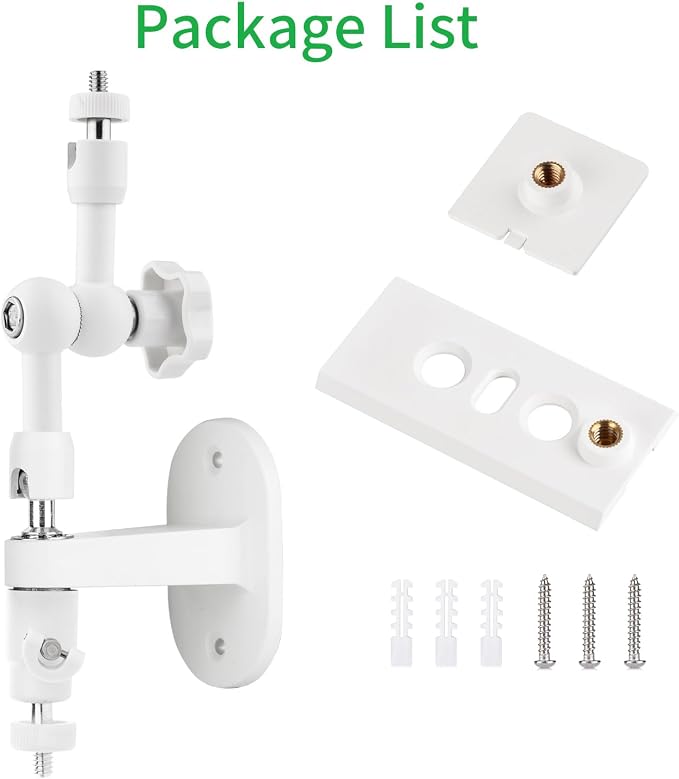 2-in-1 Wall Mount for Ring Solar Panel, Ring Stick Up Cam Battery, Spotlight