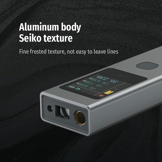 3-in-1 Laser Distance Measurer, Visual Alignment Beam, Pythagorean Theorem