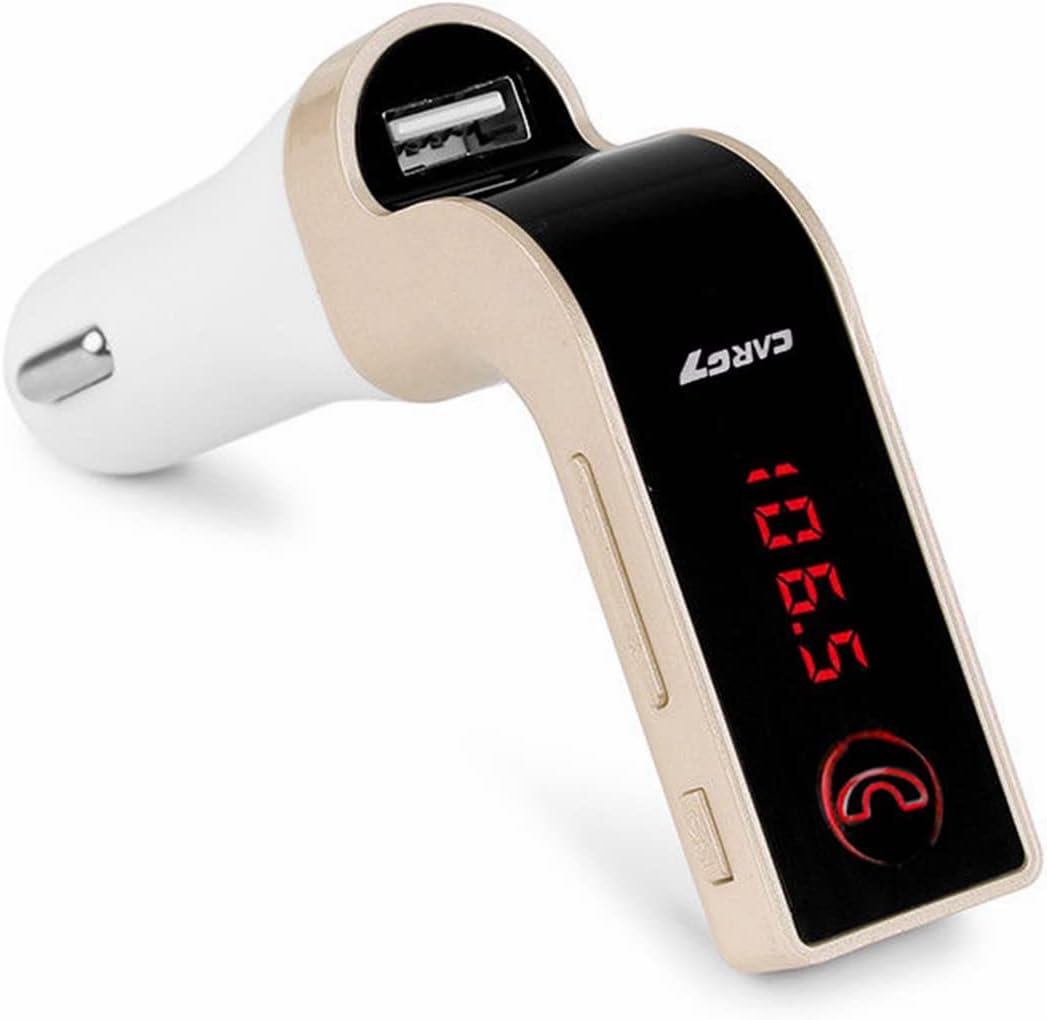 Bluetooth FM Transmitter for car,TIANSHILI handsfree Bluetooth Receiver Car Kit with Mic/TF Card/USB Drive/AUX Play for iPhone,iPad and Other Android Phones