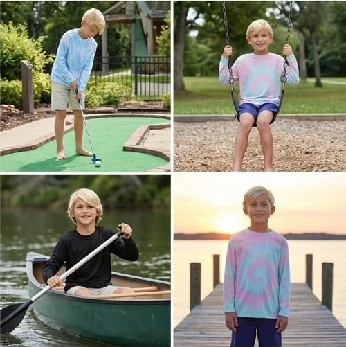 INGEAR Boys’ Rash Guard Swim Shirt - UPF 50+ Quick-Dry Sun Protection for Swimming | Sizes XS–XL