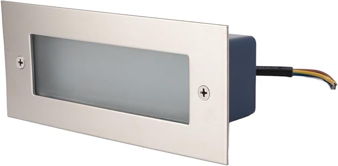 Pwshymi Outdoor Stair Light, Durable Aluminum Alloy Stair Wall Light, 500Lm Brightness, Ideal for and Corridors