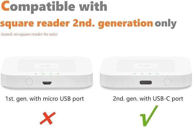 Square Dock for Square Reader 2nd Generation, Holder Stand for Square Card