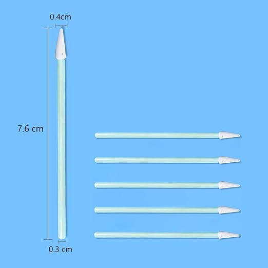 1.25mm Fiber Optic Cleaning Swabs, Pointed Tip