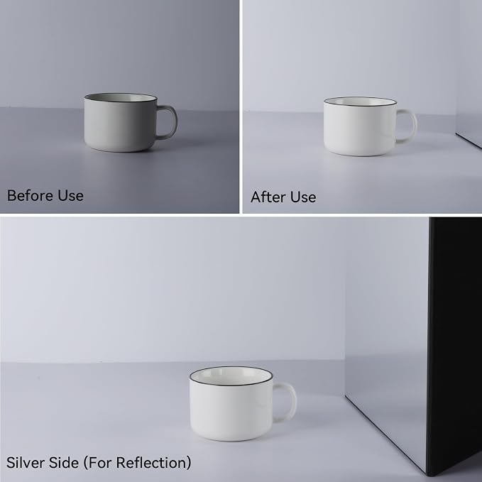 UTEBIT 3 in 1 Photography Reflector Cardboard, Product and Food Photo Shooting
