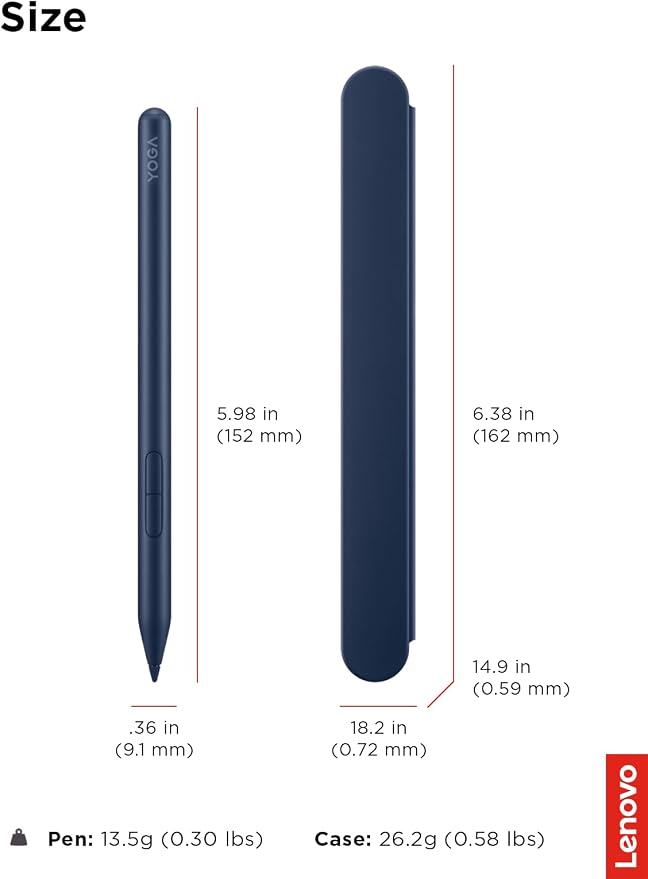 Lenovo Yoga Pen 2 with Magnetic Pen Case, AES 3.0 Stylus with 8192 Pressure