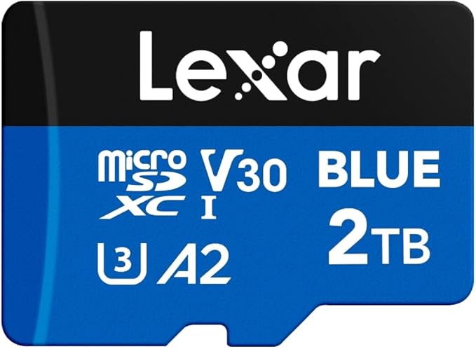 Lexar 2TB Blue Micro SD Card Up to 160MB/s, microSDXC UHS-I Memory Card