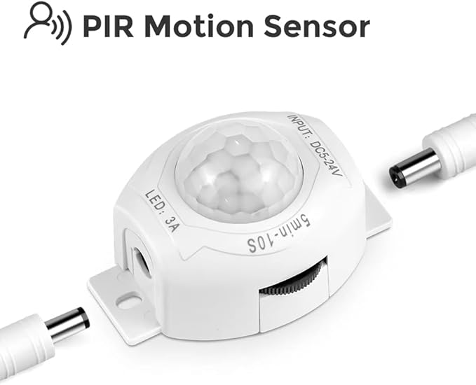 Adjustable Timer Automatic Movement Detector DC5-24V PIR Motion Sensor Light Switch Smart for Kitchen