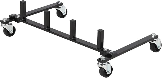 Car Dolly Storage Rack - Heavy Duty 4 Wheel Dolly Holder with 360° Swivel Casters, Universal Jack Stand Organizer for Garage Workshop Auto Repair Shop, Space Saving Tool Storage