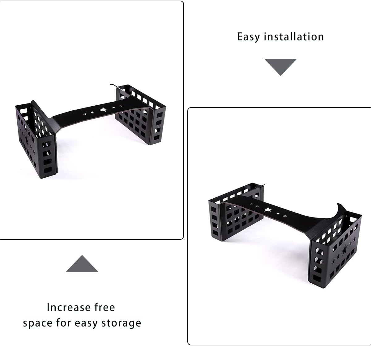 Car Center Console Shifter Storage Box Compatible with Toyot@ FJ Cruiser 2007-2021 Aluminum Alloy Center Console Gear Shift Organizer Tray Storage Box Basket Interior Accessories