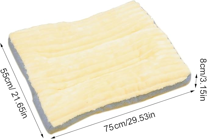 Dog Bed,pet Beds & Furniture,Machine-Washable Cushion for Dogs and Cats,Suitable for Dogs, Floor Furniture Use Yellow M