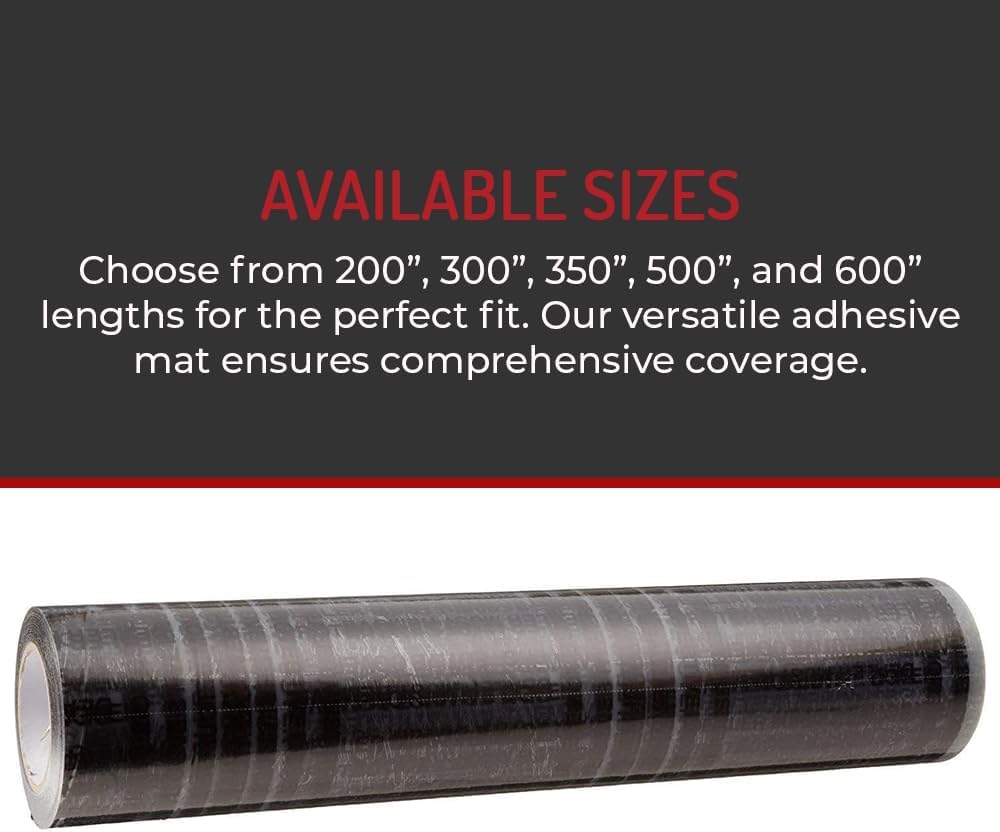 Hi-Tech Auto Adhesive Plastic Floor Mat, 4 mil | Perforated Every 24" | 100 Mats Per Roll | (24" Wide, 200' Long)