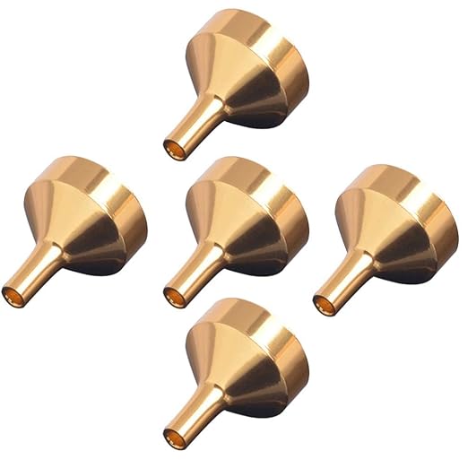 10Pcs Mini Metal Funnels Set, Mini Filling Funnel Liquid Refill Funnel for Transferring Essential Oils, Liquid, Perfume, Small Mini Funnels