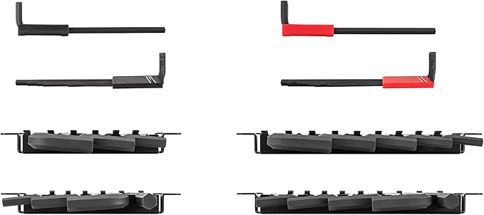 TEKTON Flat End Hex L-Key Set with Holders and Racks, 43-Piece (0.050-3/4 in., 1.3-19 mm) | KLX99302