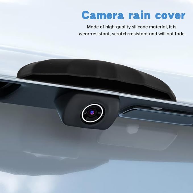 2Pcs Car Rear View Backup Camera Cover, Silicone Car Backup Camera Protective