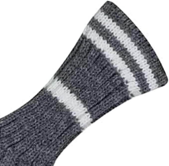 Scott Edward 1/7/10 Pcs Knitted Golf Club Head Covers for Irons Wedge Cuteness and Basically Socks Shape Washable Golf Club Head Protector on Classic Stripes Style，Double Sided Customization