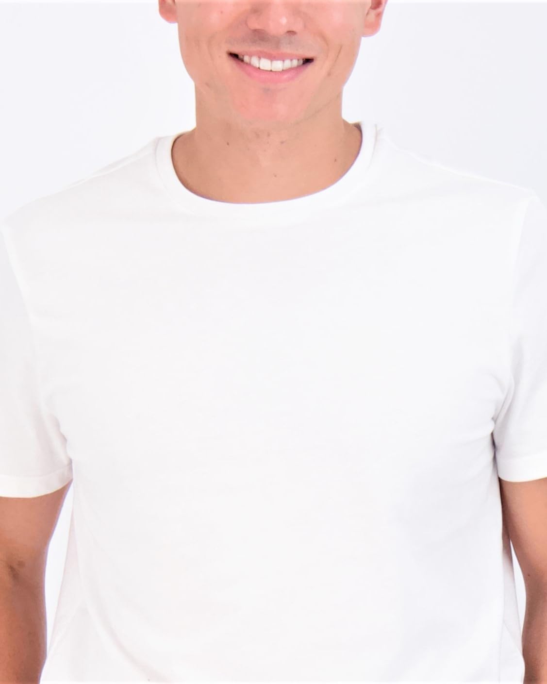 Real Essentials Men's Mesh Short Sleeve Crew Neck T-Shirt - 5 Pack Athletic Workout Tee (Big & Tall)