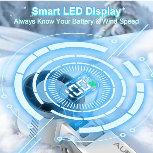 Portable Handheld Turbo Fan - [With Ice Cooling] 100 Speed Mini Personal Fan with Strong Airflow,Foldable 3 in 1 Rechargeable Hand Fans for Travel/Outdoor/Camping/Home/Office, White