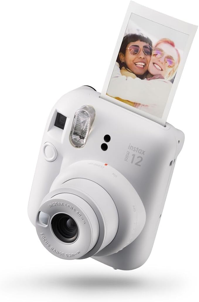 instax mini 12 Camera, Clay White